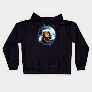 Astro Cat Adventure Kids Hoodie